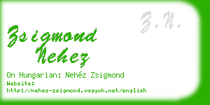 zsigmond nehez business card